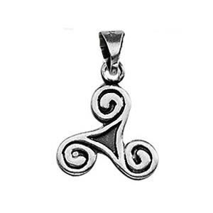 Triskel N/œud Trinit/é celtique Pendentif Argent sterling 925/ 4,8/ g poin/çonn/é Beldiamo