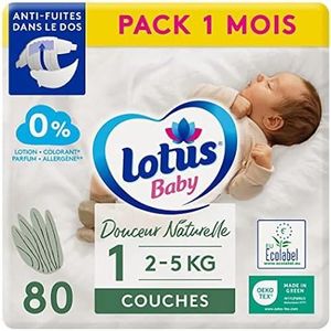 COUCHE Lotus Baby Douceur Naturelle - Couches Taille 1 (2