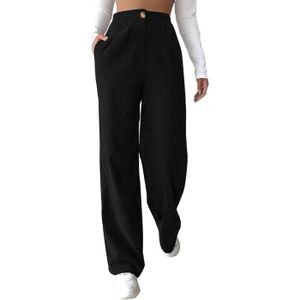 PANTALON  PANTALON Pantalon Femme Droit Velours Côtelé Pant