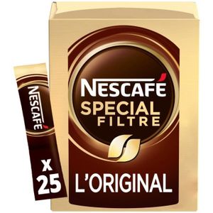 CAFÉ SOLUBLE LOT DE 2 - NESCAFE - Café Soluble Spécial Filtre Original - boîte de 50 g - 25 sticks