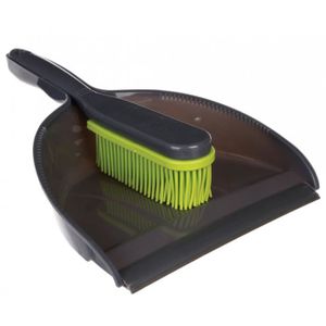 KOTARBAU/® Balayette 30 cm et pelle 40 cm avec l/èvre en caoutchouc et balayette en plastique