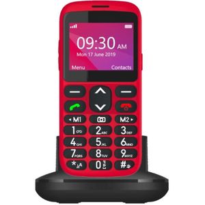 MOBILE SENIOR Téléphone mobile portable senior S520 ROUGE TELEFU