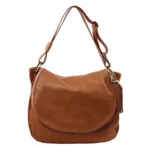 Besace cuir souple Cdiscount