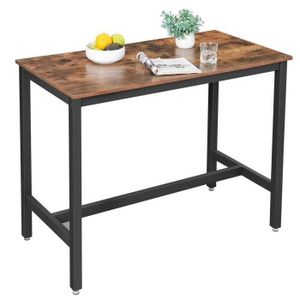 Mange-debout rectangulaire bois recyclé 120x75 BRISBANE, Tables hautes /  Mange-debout