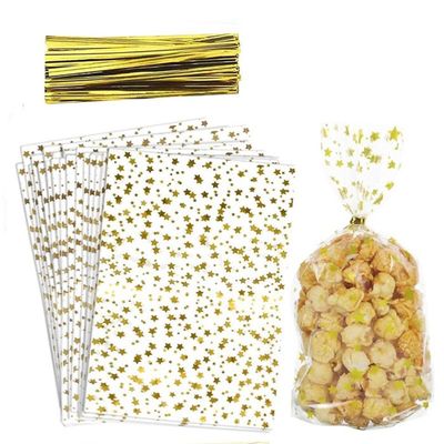 200 Pièces Sachets Transparents Bonbons, Sachets Coniques Transparents