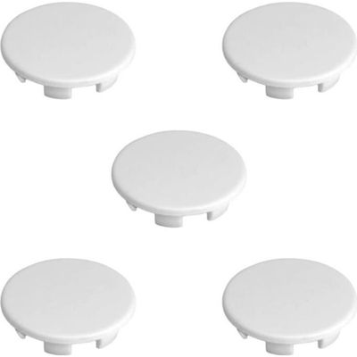Uenhoy Lot De 100 Bouchons De Trou Plastique Blanc - 9,5-10mm - Cache-vis Pour Meubles, Panneaux, Armoires, électroménager