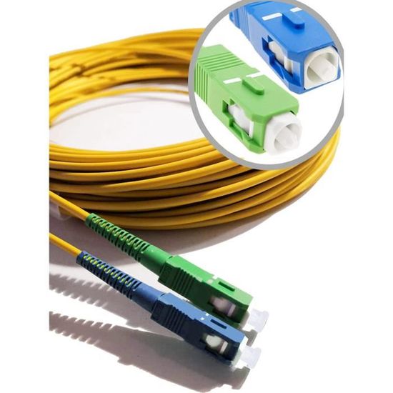 Câble Fibre Optique 1,5 M – 12 Brins, Connecteurs LC/UPC – Pour Réseau Local, Instrumentation