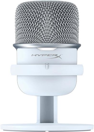 HyperX SoloCast Micro USB Condensateur - Qualité Studio 24bit/96kHz, Capteur Muet LED, Compatible PC, PS4, PS5, Mac