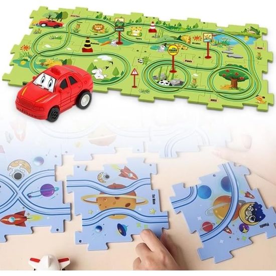 CIRCUIT- Tapis de jeux Chambre enfant - Tapis circuit de voiture 75 x