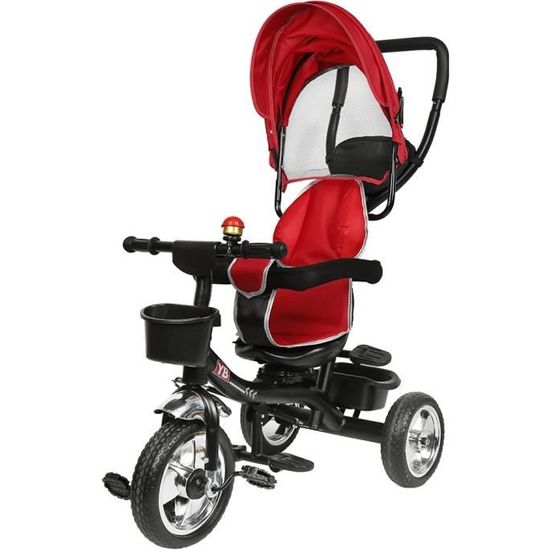 HEK Tricycle évolutif Bébé Poussette Vélo Roues en Caoutchouc