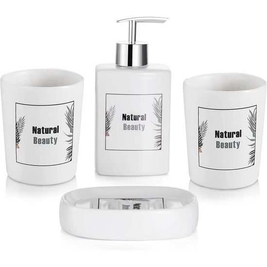 Dufu Ensemble D Accessoires Salle Bain 4 Pièce Céramique Créative Style