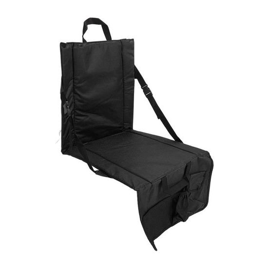 Coussin Siège De Stade Pliable - Portable, Avec Dossier, Anti-Salissure, Pour Gradins Et Extérieur