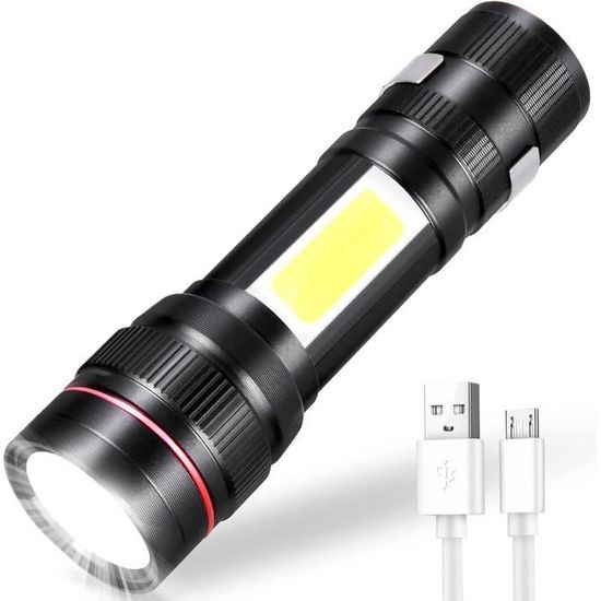 Maxesla Lampe Torche LED Ultra Puissante, 2000 Lumens Lampe de Poche