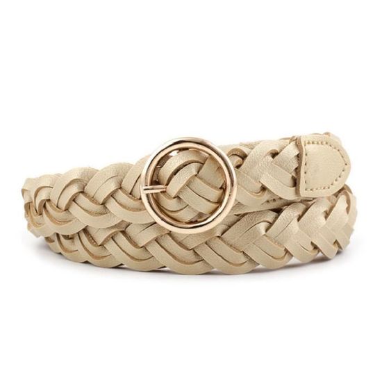 Ceinture en simili cuir et dentelle Broceliande, Caramel Ceinture en simili cuir et dentelle Broceliande, Caramel