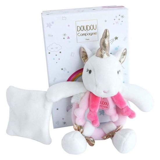Doudou Et Compagnie Baby Lucie Unicorn White main image 0