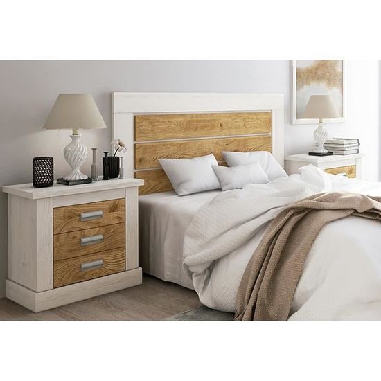Chevet Pin Miel De Style Anglais 1 Tiroir - Table de chevet