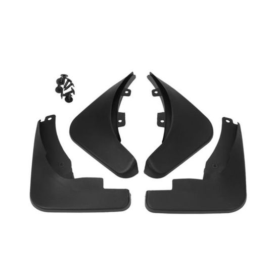 Lot 4 Bavettes Garde-Boue Nissan Navara D40 – Avant/Arrière, Anti-Éclaboussures, Étanche, Protection Carrosserie