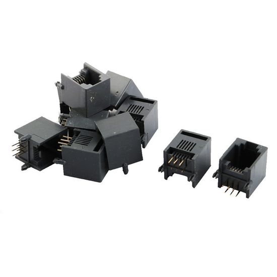Sourcing Map RJ12 6P6C Modulaire Prise Adaptateur Téléphonique