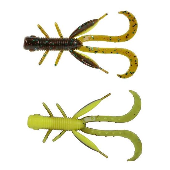 Spro FreeStyle URBAN CURL SOFTLURE PERCHE 6,5CM 4 PIÈCES - Foto 2