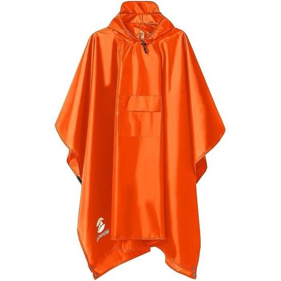 Poncho De Pluie SaphiRose 3-en-1 - Imperméable, Tapis Et Parasol D'Extérieur (217x143 Cm)