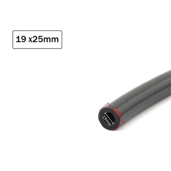 Tuyau Carburant Caoutchouc NBR 8 Mm - Longueur 1 Mètre Avec 6 Colliers | Pour Moto, Voiture, Tracteur, Tondeuse | Résistant à L'huile Et à La Chaleur