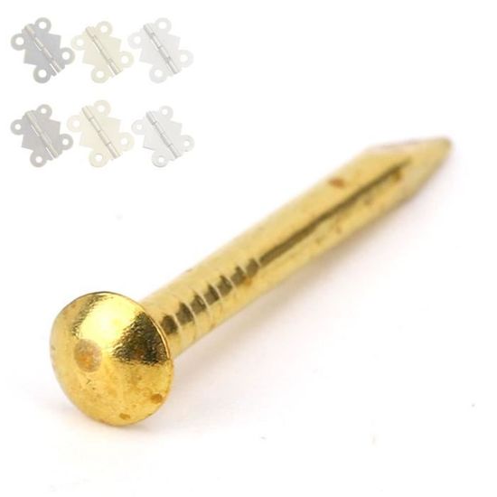 100 Broches Tête De Bille Rouge Cuivre - 50mm Laiton - Pour Bijoux Et Créations DIY - Lot économique