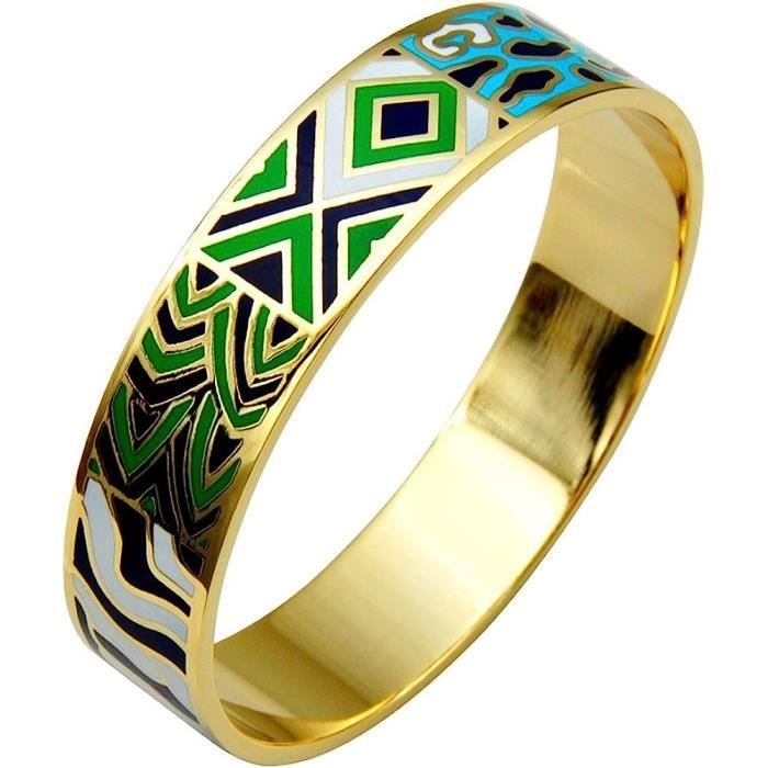 Bracelet Rétro Top Qualité En Couleur Or Rodhié – Style Déco Relief Et Maillons Originaux