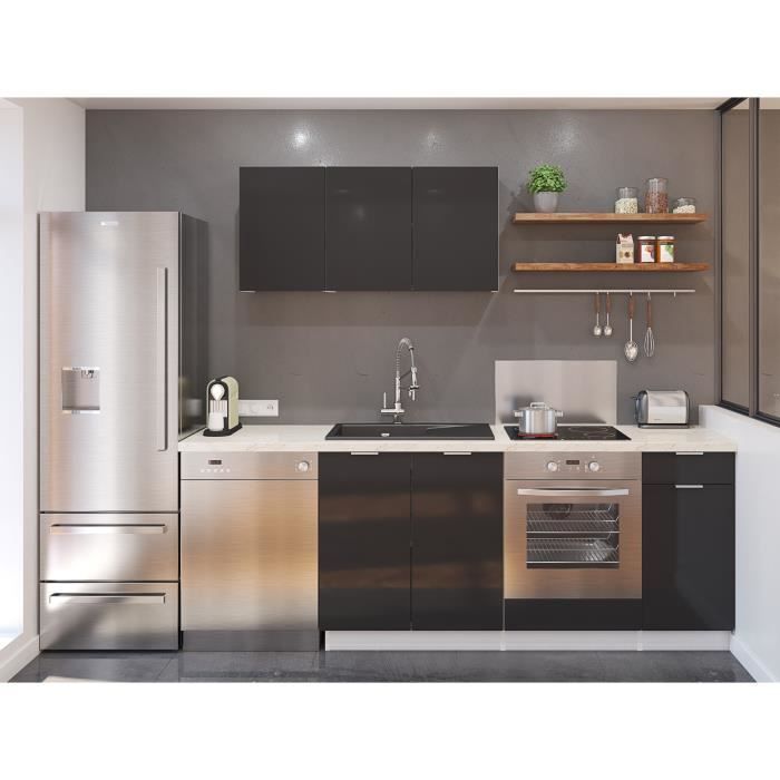 Ava Cuisine Complete 1m80 Profondeur 60cm Gris Laque Achat