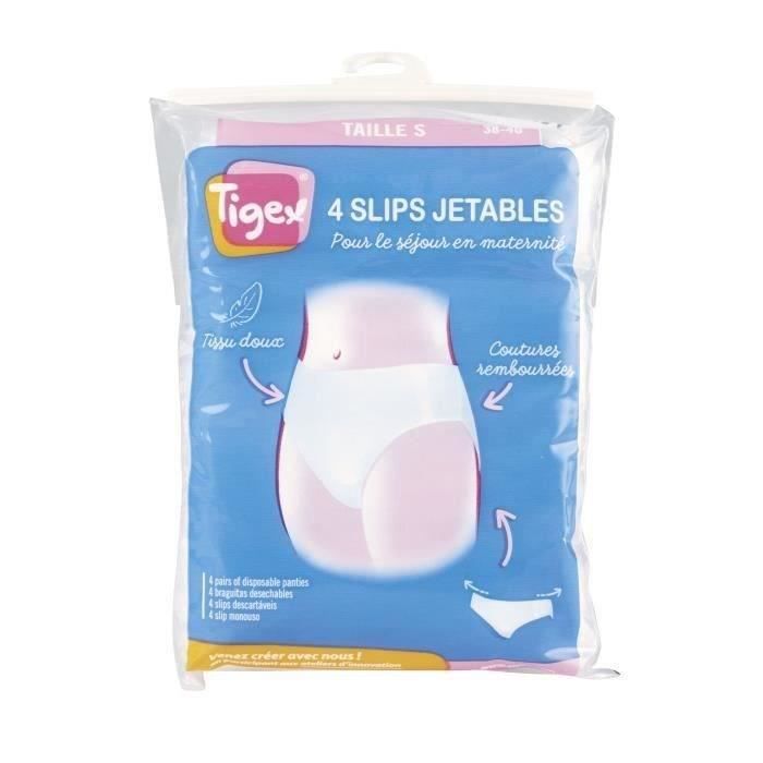 TIGEX Lot de 4 slips jetables Taille S