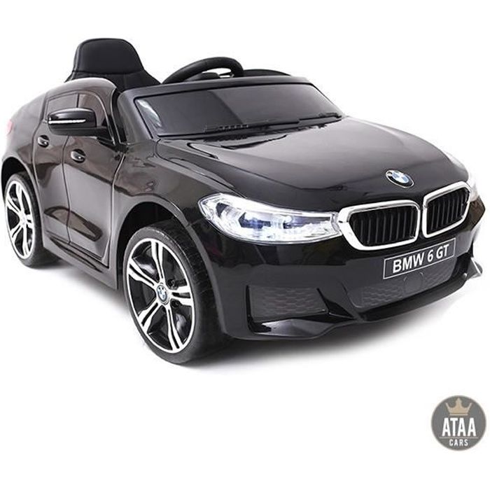BMW 6 GT Licence officielle 12v Noir - Voiture électrique pour enfant avec batterie 12v et télécommande