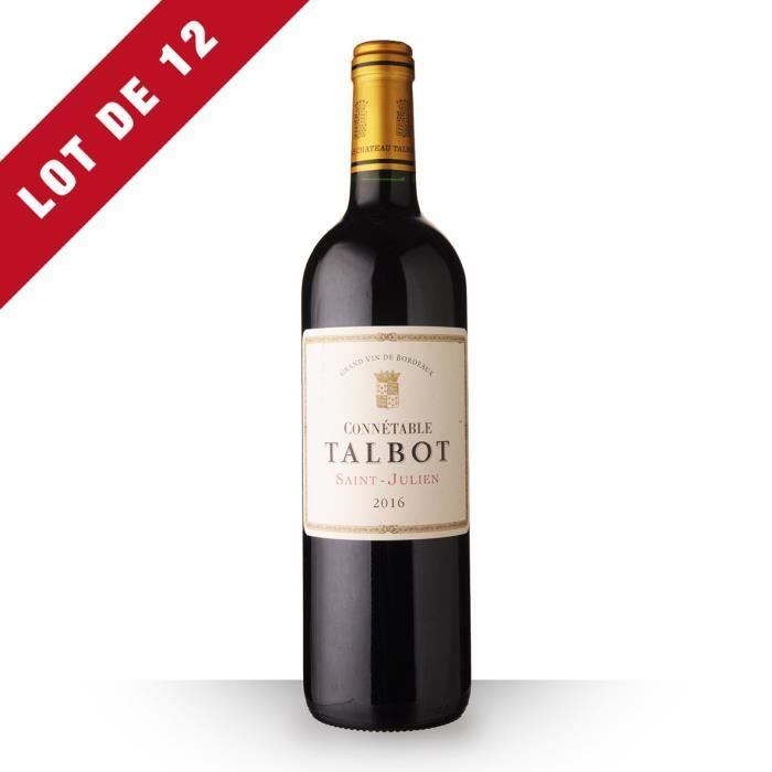 Lot de 12 - Connétable Talbot 2016 AOC Saint-Julien - 12x75cl - Vin Rouge