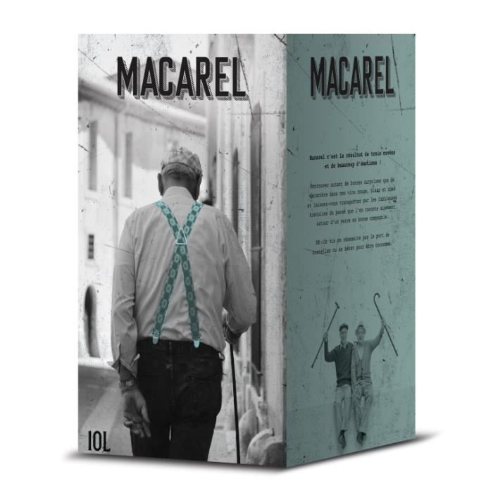 Vin de table blanc en cubi de 10 l - MACAREL vin blanc de France