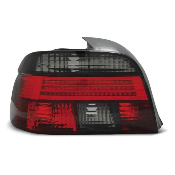 Paire de feux arriere BMW serie 5 E39 berline 95-00 rouge fume (M14)