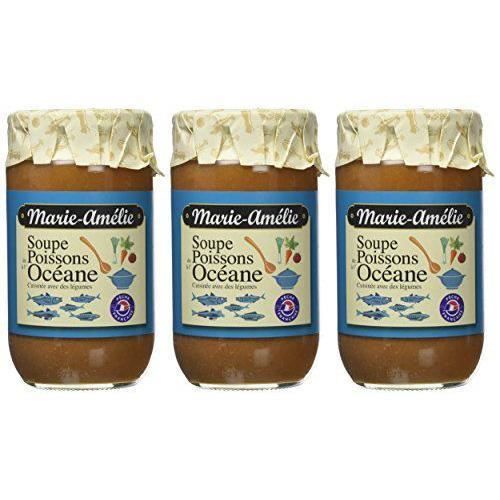 Marie Amélie Soupe de Poissons à l`Océane 780 g - Lot de 3 - 1026071