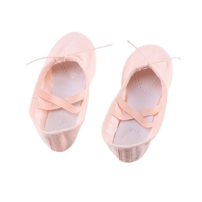 Fille classique toile semelle souple chaussons de ballet danse ACCESSOIRES BEAUTE - BIEN-ETRE - PIECES BEAUTE - BIEN-ETRE