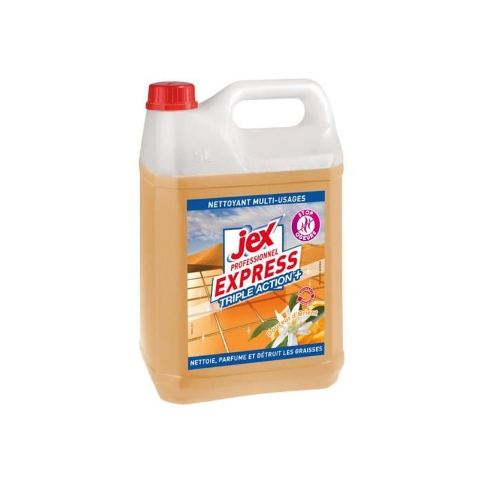 Jex Professionnel Express Triple Action+ - Produit de nettoyage - dégraissage - liquide - jerrican - 5 l - douceur orientale