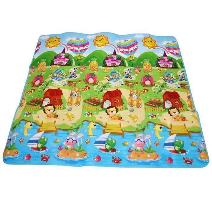 Tapis Enfant Tapis Mousse Epais Tapis de Jeu Jouet Epais Tapis D'éveil pour Bébé Enfant Bas Age Motif Dessin Alphabet Chiffres XC314
