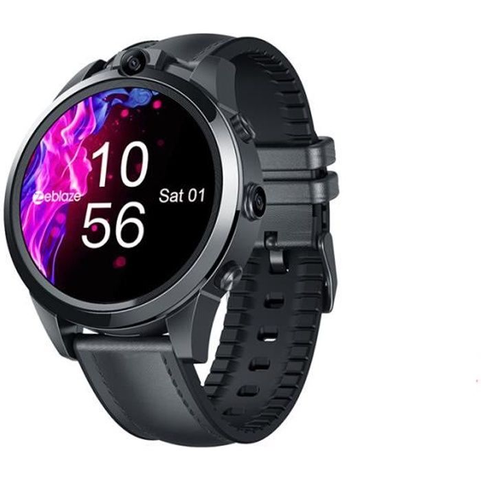 Nouveau Zeblaze THOR 5 PRO Smartwatch lunette en céramique 3 Go + 32 Go double caméra visage déverrouiller 800 mAh montre intelligen