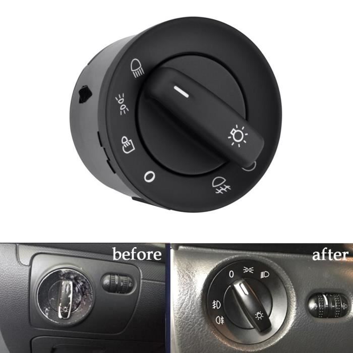 Commutateur,SPEEDWOW interrupteur de commande Pour phare VW Caddy III Touran Jetta Golf V VI 5 6, Jetta Passat B6 CC,