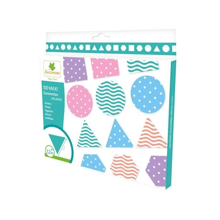 SYCOMORE -POCHETTE PM MAXI GOMMETTES VELOURS