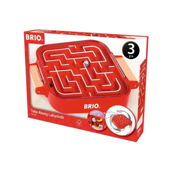 Brio Mon Premier Labyrinthe - Jeu d'adresse - Jeu de voyage - Ravensburger - Mixte dès 3 ans - 1 joueur - 34100