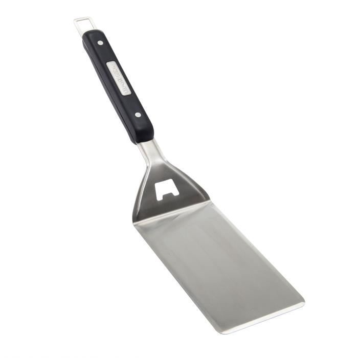 Spatule longue professionnelle pour grillades au barbecue / plancha en Inox-