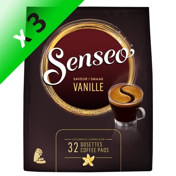 Lot de 3 - Senseo café saveur Vanille en dosettes x32 - 222 g