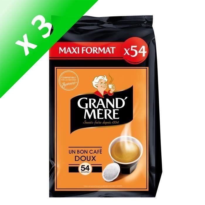 Lot de 3 - Grand- Mère Doux café en dosettes x54 - 356 g