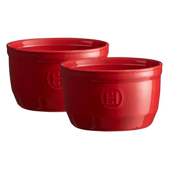 Ramequin Emile Henry N°10 - Céramique Rouge Grand Cru - 10.5x10.5x6cm - Fabriqué En France