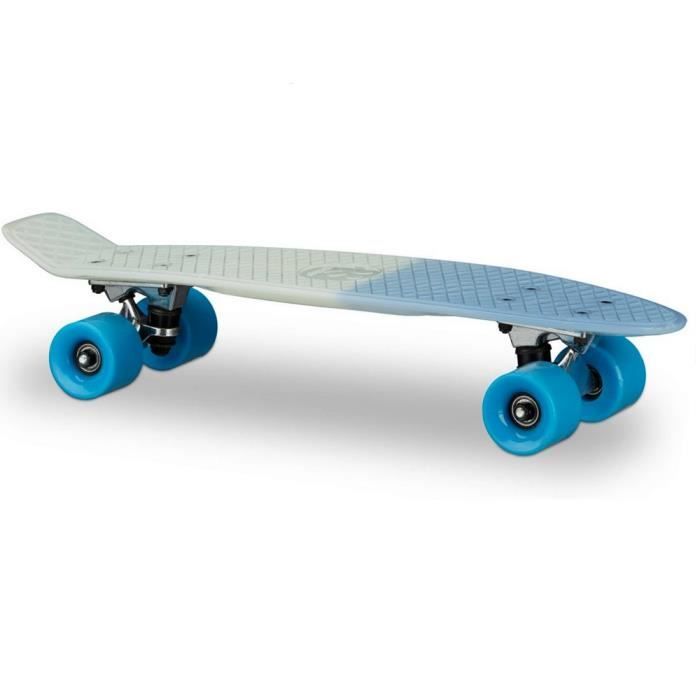 Skateboard Change de couleur UV bleu 57 cm plastique ABEC 7 GUIZMAX