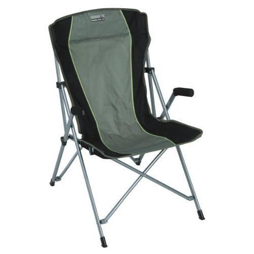 High Peak 44110 Chaise de camping Altea Vert olive/Gris foncé