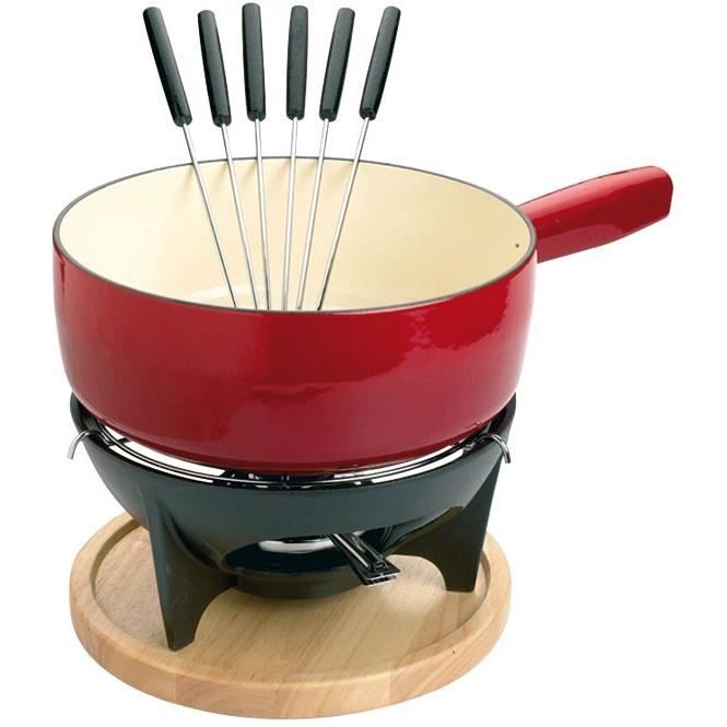 Service à fondue savoyarde - rubis