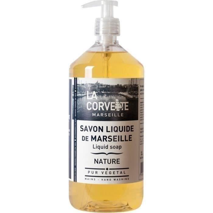 Savon liquide de marseille nature 1l pompe
