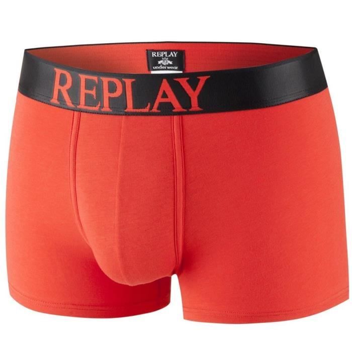 REPLAY Boxer Homme Coton INSCN Rouge